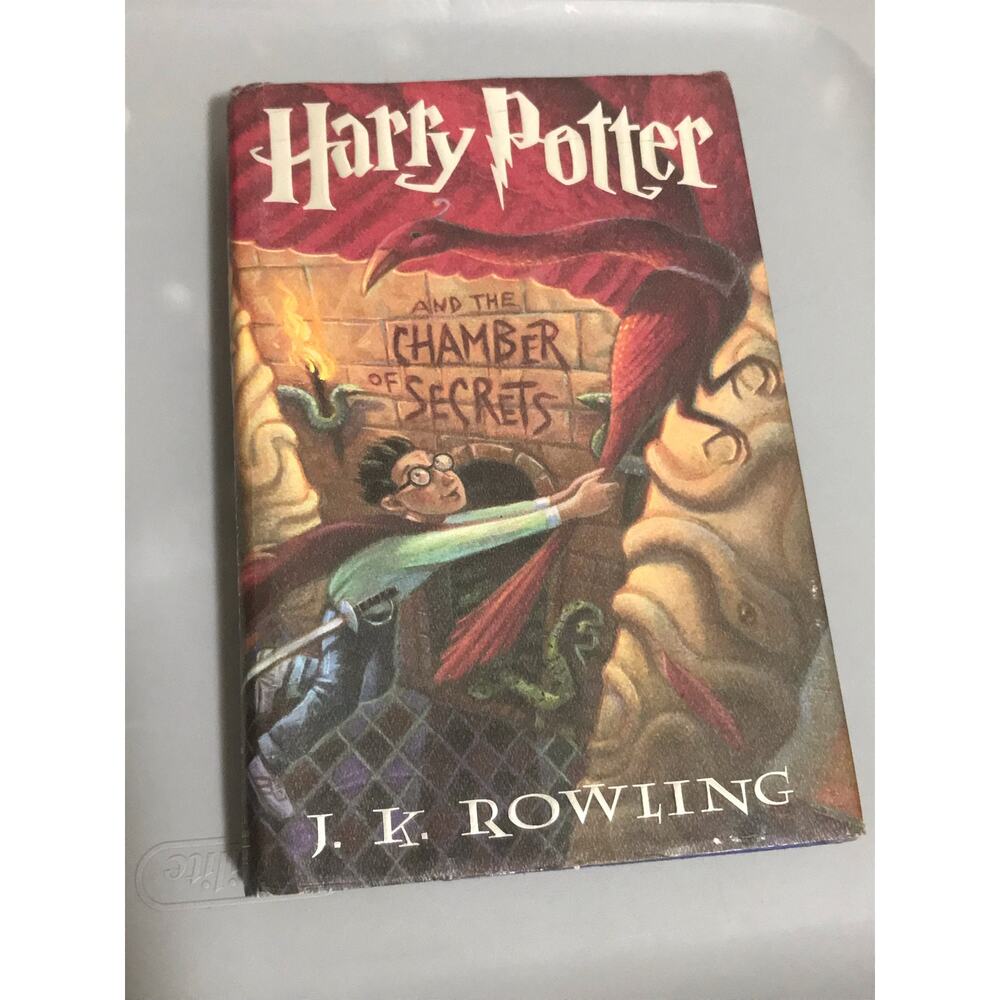 Harry Potter and the Chamber of Secrets hardcover book by J.K. Rowling